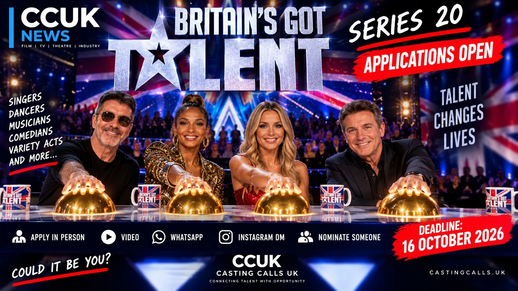 Britain’s Got Talent Opens Applications for Landmark 20th Series