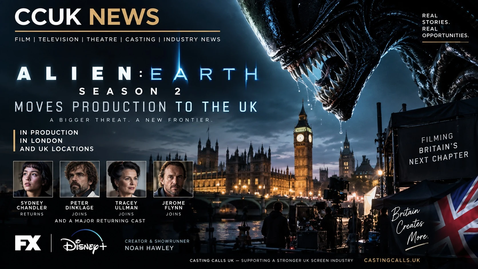The Xenomorph Has Come Home — Alien: Earth Season 2 Is Filming in Britain