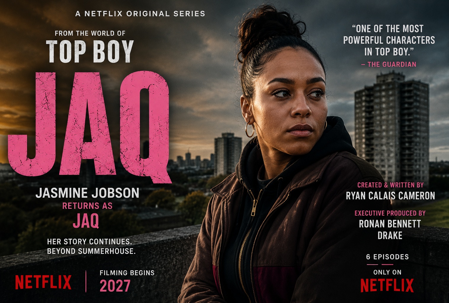 Jasmine Jobson Returning as Jaq in Brand-New Top Boy Spin-Off Series for Netflix