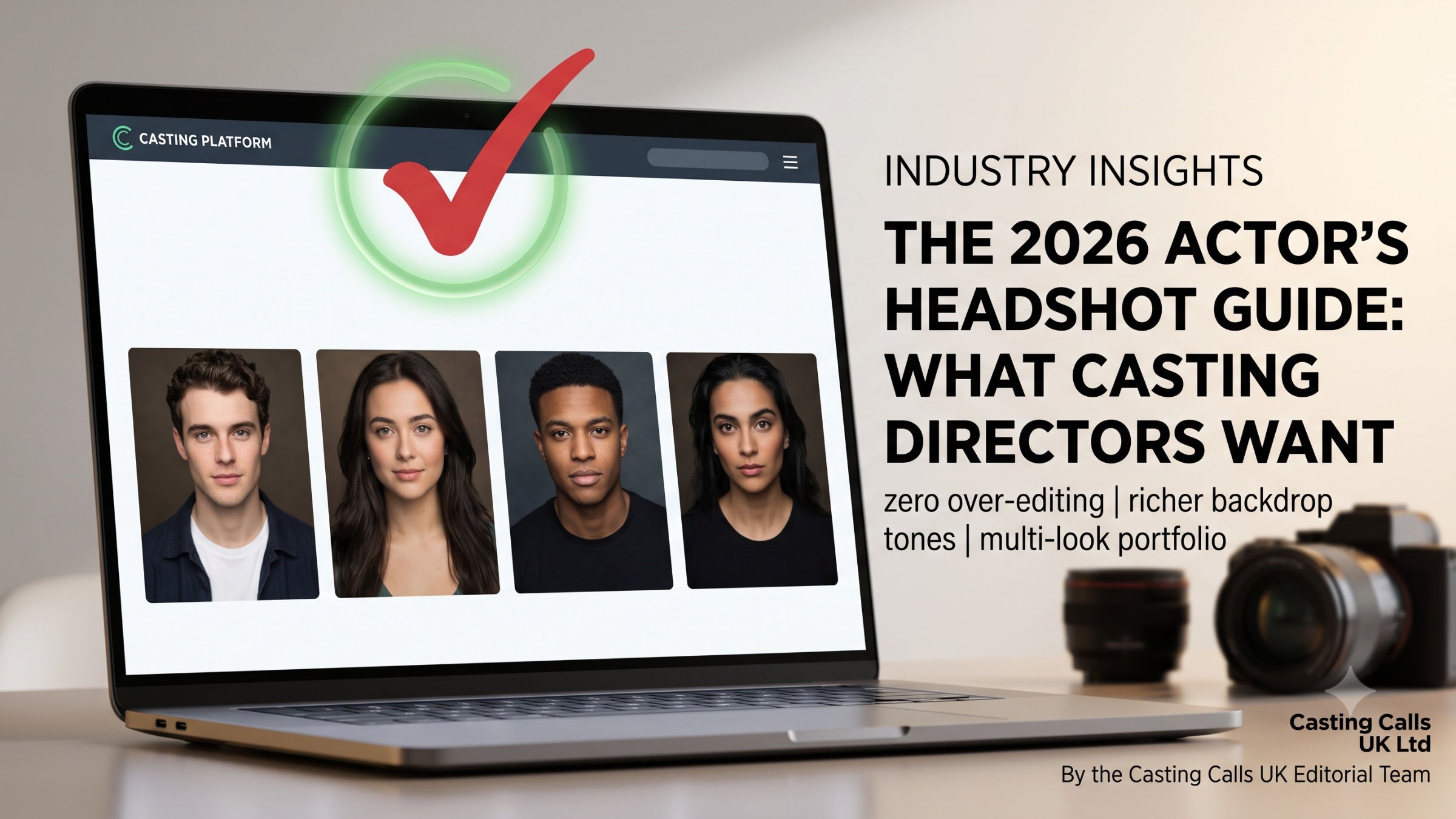 INDUSTRY INSIGHTS: The 2026 Actor’s Headshot Guide—What Casting Directors Want (and What They're Ignoring)