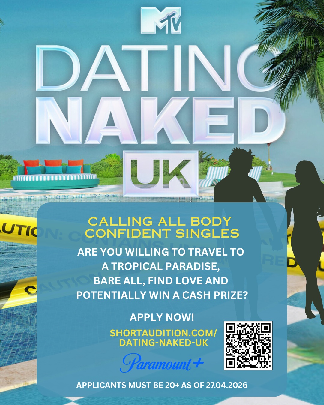 MTV DATING NAKED UK -CALLING ALL BODY-CONFIDENT SINGLES flyer